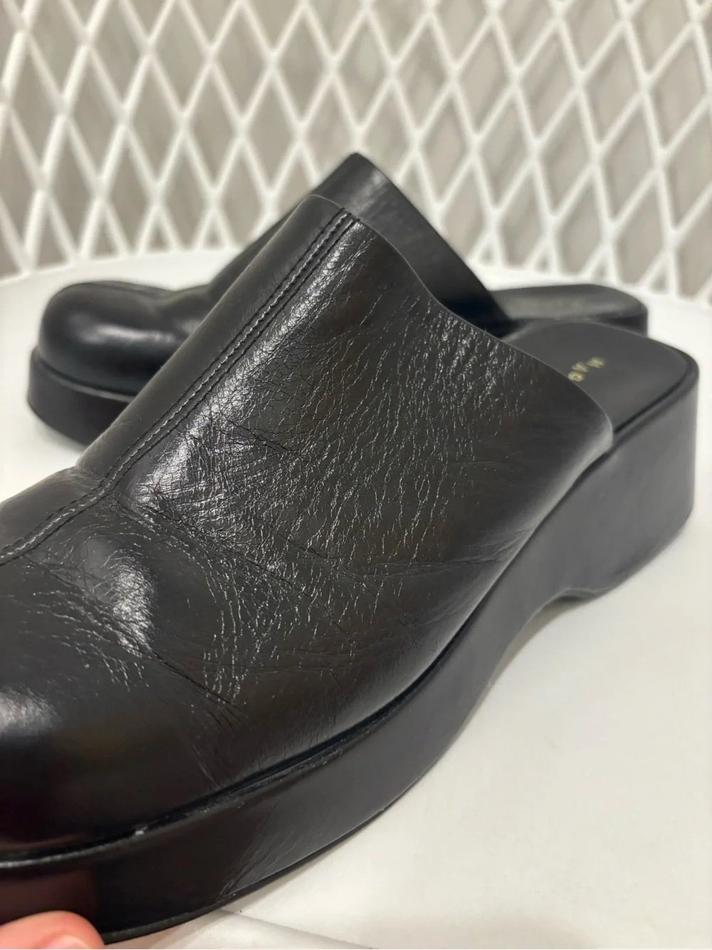 MAGUIRE Black Leather Slip-On Women’s Loafers